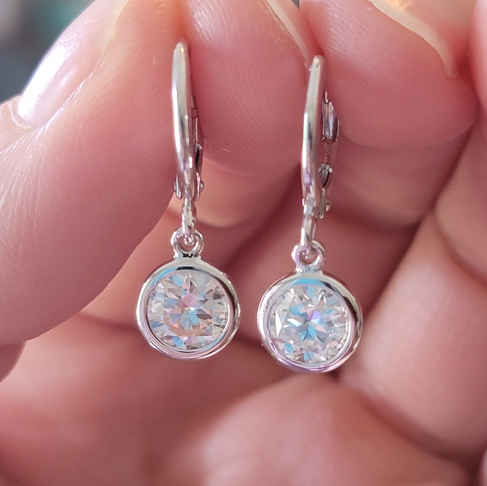 Moissanite earrings